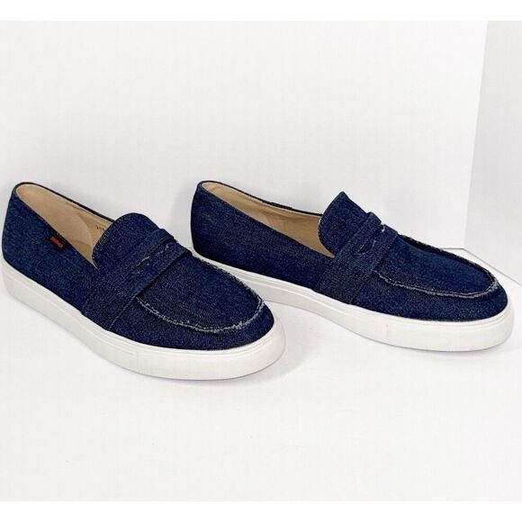 Denim Loafers Womens Blue Jean Sneaker Boat Shoe USA Nautical Slip On 40/9-9.5 - Picture 6 of 16